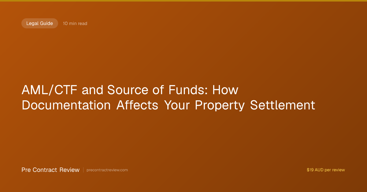 AML/CTF and Source of Funds: How Documentation Affects Your Property ...