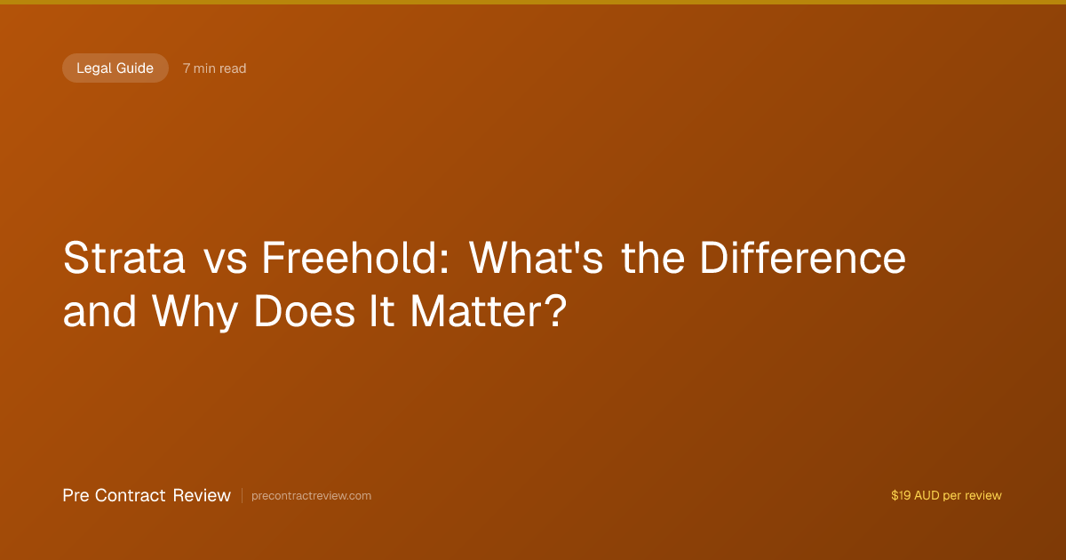 Strata vs Freehold: What's the Difference and Why Does It Matter? | Pre ...